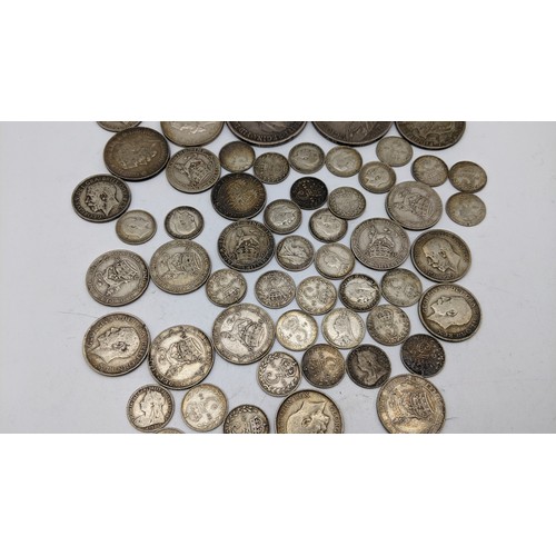 110 - Mixed Silver Coinage - to include 1893, 1900 Crowns, 1916 Halfcrown, 1915, 1919 Florins, and other P... 