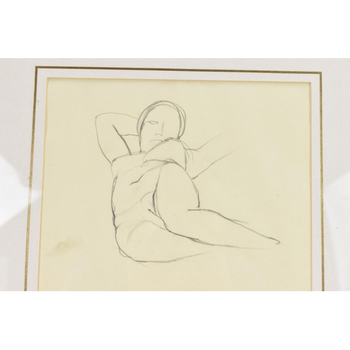 126 - Patricia Preece (1894-1966) A 1920s pencil nude sketch entitled 'Life Study V', 35.5cm x 23cm, the f... 