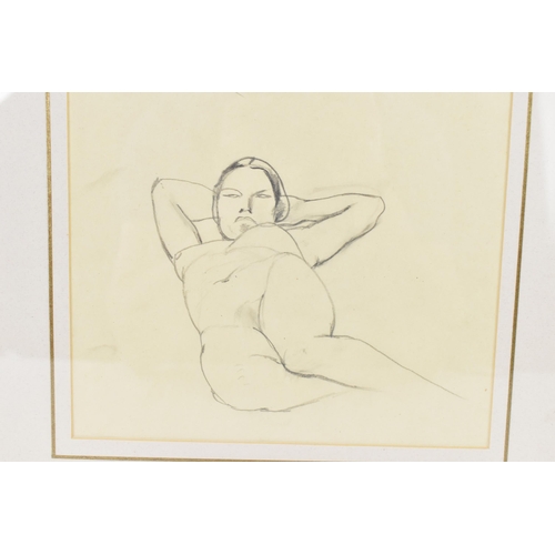 126 - Patricia Preece (1894-1966) A 1920s pencil nude sketch entitled 'Life Study V', 35.5cm x 23cm, the f... 