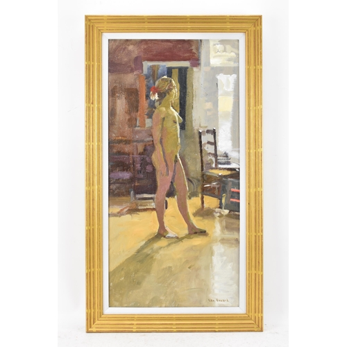 133 - Ken Howard, R.A. (1932-2022) - Oil on canvas entitled 'Georgie' signed to the lower right corner, 61... 