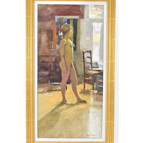 133 - Ken Howard, R.A. (1932-2022) - Oil on canvas entitled 'Georgie' signed to the lower right corner, 61... 