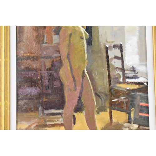 133 - Ken Howard, R.A. (1932-2022) - Oil on canvas entitled 'Georgie' signed to the lower right corner, 61... 