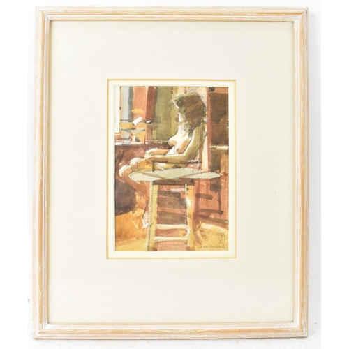 137 - Ken Howard, R.A. (1932-2022) - Watercolour entitled 'Valerie In St.Clements Studio' signed to the lo... 