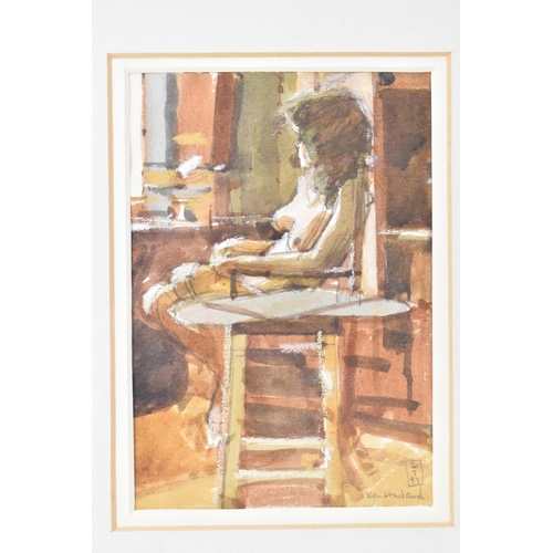 137 - Ken Howard, R.A. (1932-2022) - Watercolour entitled 'Valerie In St.Clements Studio' signed to the lo... 