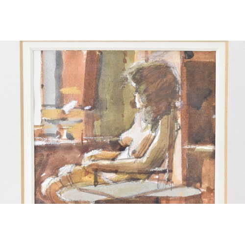 137 - Ken Howard, R.A. (1932-2022) - Watercolour entitled 'Valerie In St.Clements Studio' signed to the lo... 