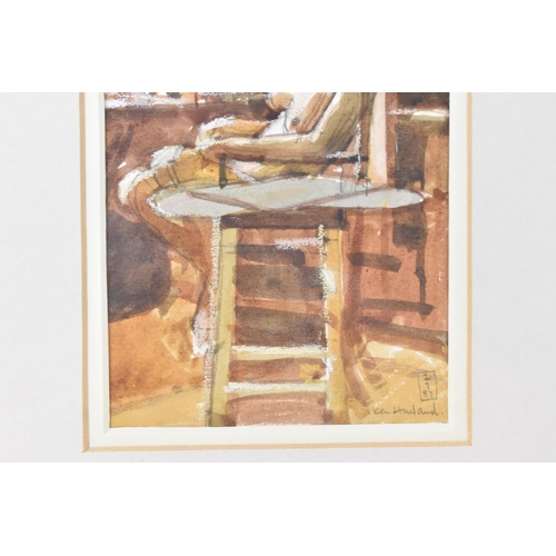 137 - Ken Howard, R.A. (1932-2022) - Watercolour entitled 'Valerie In St.Clements Studio' signed to the lo... 