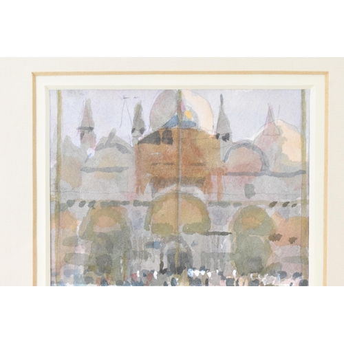 138 - Ken Howard, R.A. (1932-2022) - Watercolour entitled 'High Water, San Marco' signed to the lower righ... 