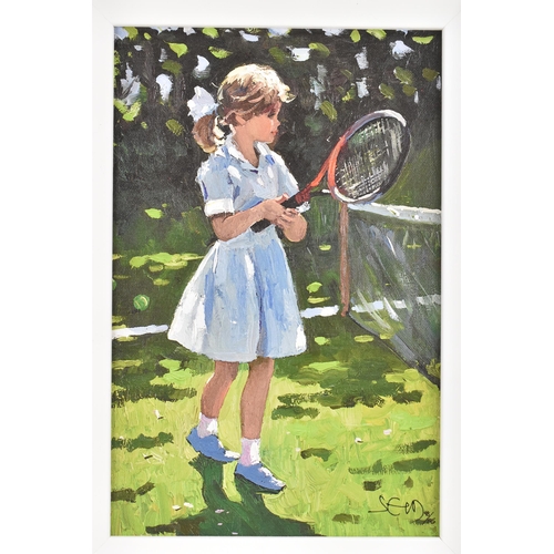 141 - Sherree Valentine Daines (B.1959) A limited edition embellished canvas on board entitled 'Playful Ti... 