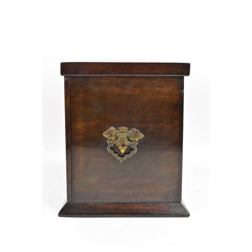 160 - A late Victorian rosewood writing compendium, the exterior having marquetry ivory and boxwood inlaid... 