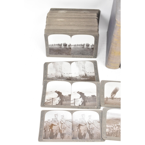 165 - Realistic Travels, Stereoviews of the Great War, with stereoscope, in book-form case titled 'The Gre... 