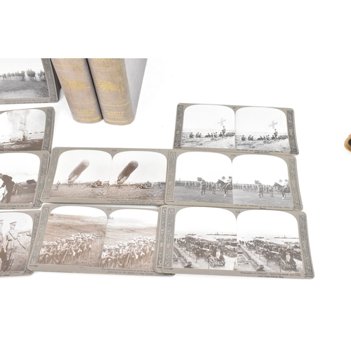 165 - Realistic Travels, Stereoviews of the Great War, with stereoscope, in book-form case titled 'The Gre... 