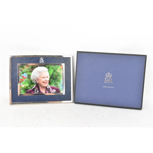 172 - A Royal Household staff Christmas photograph of Queen Elizabeth II and frame, given to Royal Househo... 