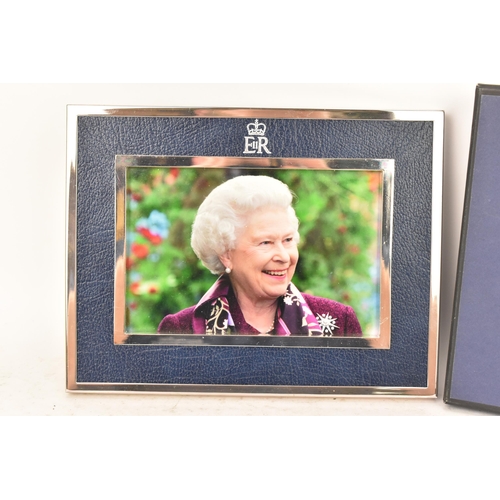 172 - A Royal Household staff Christmas photograph of Queen Elizabeth II and frame, given to Royal Househo... 