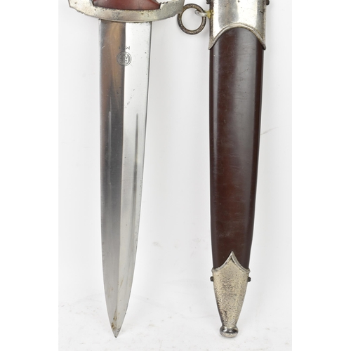 178 - A WWII Second World War Third Reich Nazi German SA Officers dress dagger and scabbard, the dagger ha... 