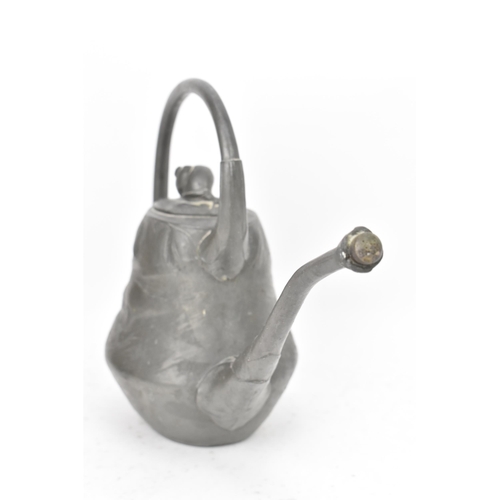 21 - Hugo Leven for Kayserzinn, a Jugendstil Art Nouveau pewter watering can, number 4205, circa 1900, ba... 