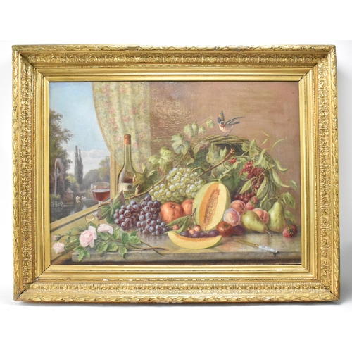 230 - Follower of James Charles Ward (F.L 1830-1875) A late 19th century still life oil on canvas depictin... 