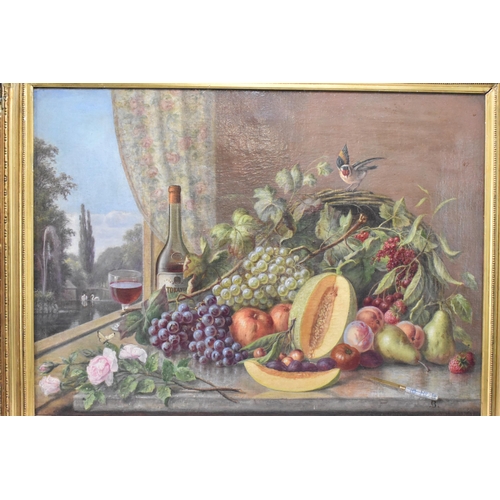 230 - Follower of James Charles Ward (F.L 1830-1875) A late 19th century still life oil on canvas depictin... 