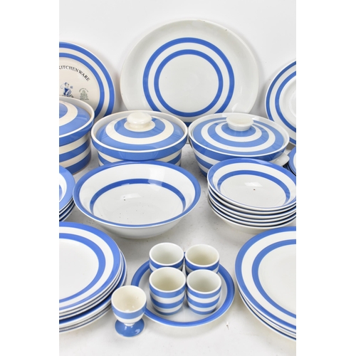 231 - A selection of mid/late 20th century T.G Green Cornish ware blue and white kitchen dinner related it... 