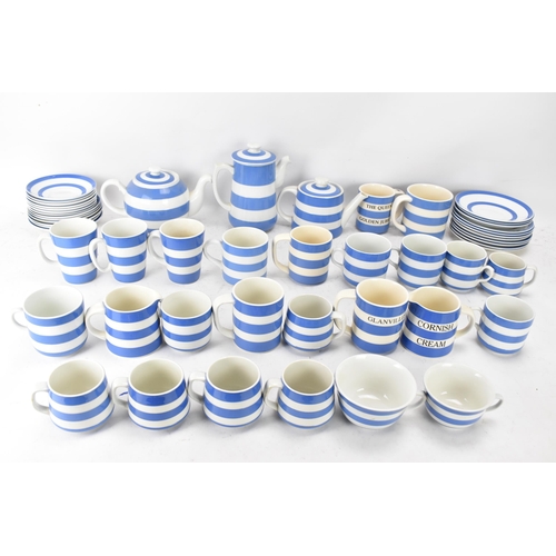 234 - A collection of mid/late 20th century T.G Green Cornish ware blue and white kitchen tea and coffee r... 