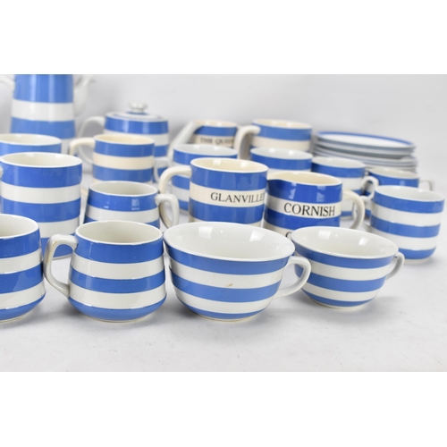 234 - A collection of mid/late 20th century T.G Green Cornish ware blue and white kitchen tea and coffee r... 