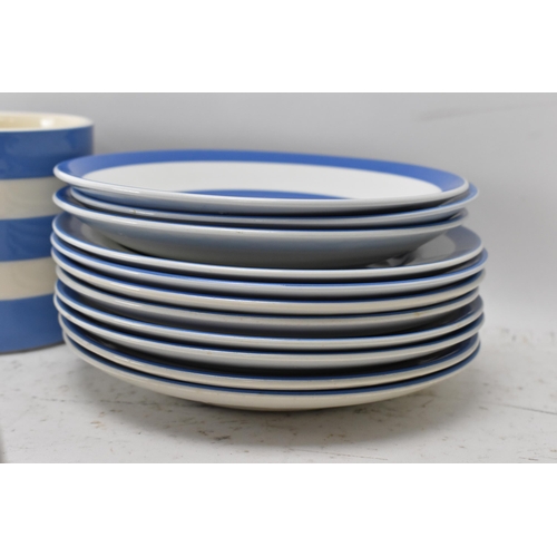 234 - A collection of mid/late 20th century T.G Green Cornish ware blue and white kitchen tea and coffee r... 