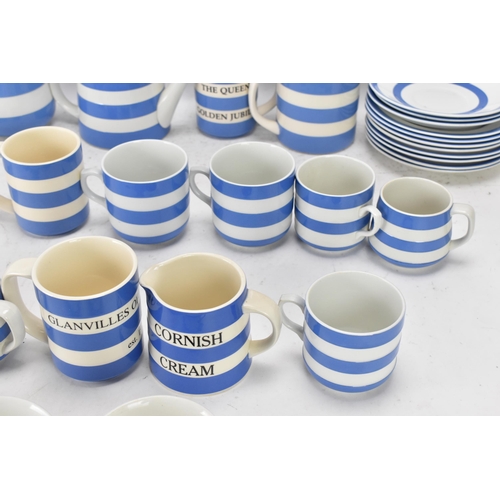 234 - A collection of mid/late 20th century T.G Green Cornish ware blue and white kitchen tea and coffee r... 