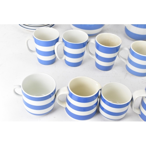 234 - A collection of mid/late 20th century T.G Green Cornish ware blue and white kitchen tea and coffee r... 