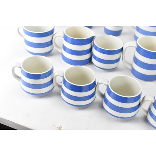 234 - A collection of mid/late 20th century T.G Green Cornish ware blue and white kitchen tea and coffee r... 