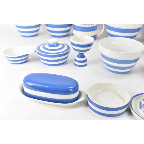 236 - A collection of mid/late 20th century T.G Green Cornish ware blue and white kitchen items to include... 