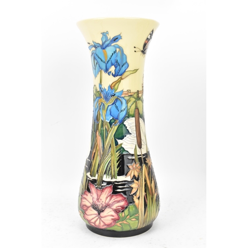 41 - A Moorcroft pottery 'Vision of Windsor' pattern trial piece vase, of tapering form, tube lined decor... 