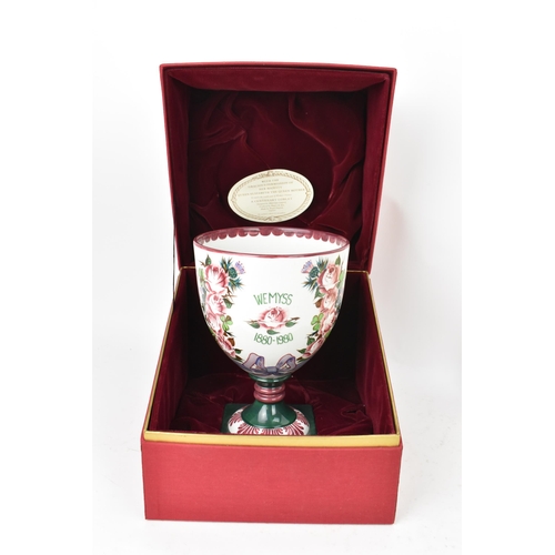 95 - A Royal Doulton Wemyss Ware commemorative goblet, 1980, no. 357 of a limited edition of 500, inscrib... 