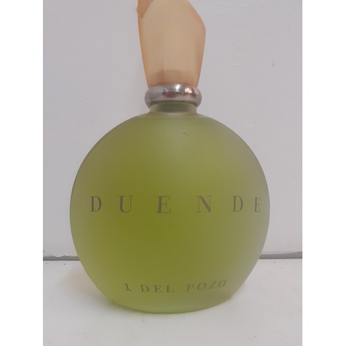 31 - A large frosted glass shop factice display bottle of Duende by Jesus Del Pozo, 45cm high. Location: ... 