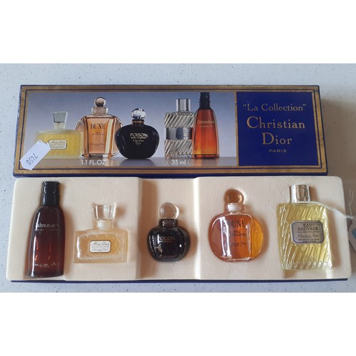 33 - Christian Dior-A 'La Collection' coffret set of 5  Eau de Toilettes in 5ml and 10ml sizes. Location:... 