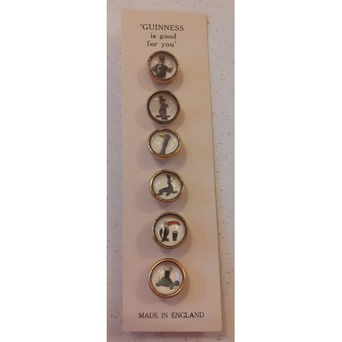 60 - A 1950's boxed set of 6 Guiness promotional waistcoat buttons. Location: CAB
If there is no conditio... 