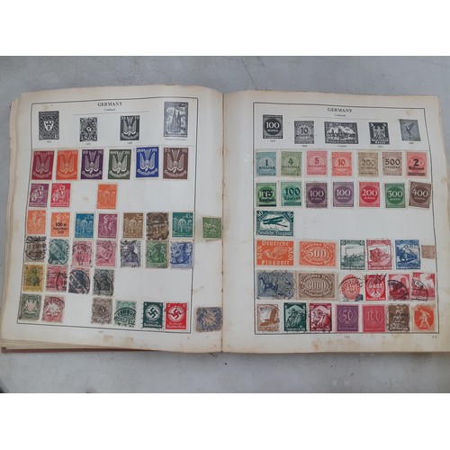 51 - Two vintage stamp albums and a small stock book and contents to include stamps from China, Germany, ... 