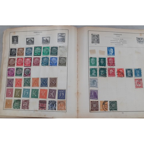 51 - Two vintage stamp albums and a small stock book and contents to include stamps from China, Germany, ... 