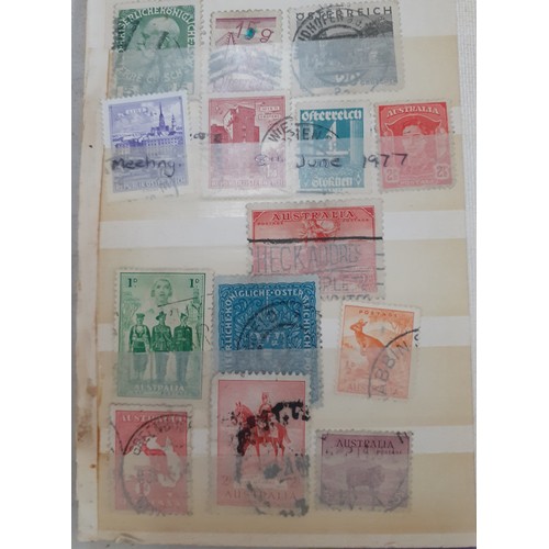 51 - Two vintage stamp albums and a small stock book and contents to include stamps from China, Germany, ... 