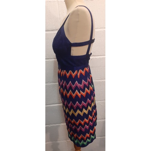 8 - Missoni-A ladies 2-piece evening outfit comprising a longline cardigan and sleeveless dress in cobal... 