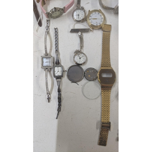 353 - A collection of ladies and gents wrist watches, some A/F to include examples from Sekonda, Casio, Em... 