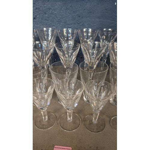 69 - Waterford 'Sheila' glasses to include 12 white wine , 10 Red wine, 9 water hopper and 12 Sherry one ... 