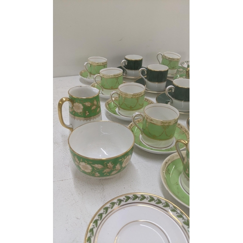 83 - A variety of coffee cans and saucers to include Minton, Limoges, Spode, Coalport and others, togethe... 