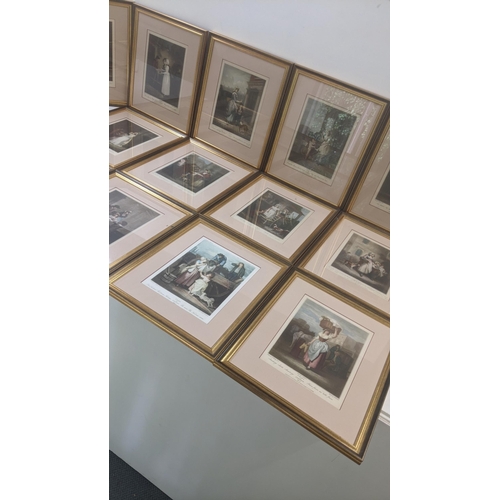 90 - A set of 13 framed and glazed Cries of London prints 29cm x 22cm Location:LWM
If there is no conditi... 