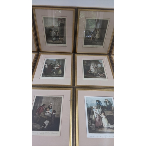 90 - A set of 13 framed and glazed Cries of London prints 29cm x 22cm Location:LWM
If there is no conditi... 