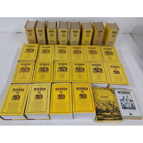 127 - A large collection of Wisden Cricketers Almanack editions from the 46th Edition in 1909 to 2018 Loca... 