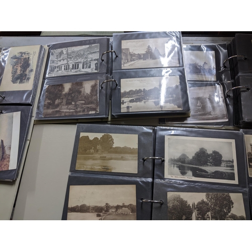 138 - A large collection of Edwardian and later postcards including five albums depicting scenes of Windso... 