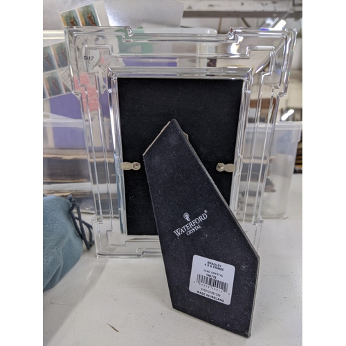 15 - A Waterford crystal picture frame with an easel back with original bag
Location:BWR
If there is no c... 