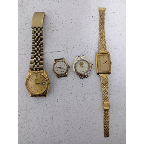 155 - A group of four wrist watches to include a Seiko and a Tissot quartz watch
Location:
If there is no ... 