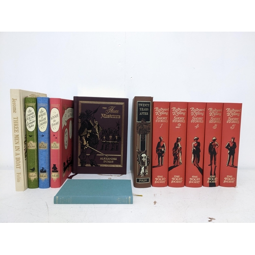 175 - Folio Society editions to include a fire volume set of Rudyard Kipling, short stories, AA Milne Winn... 