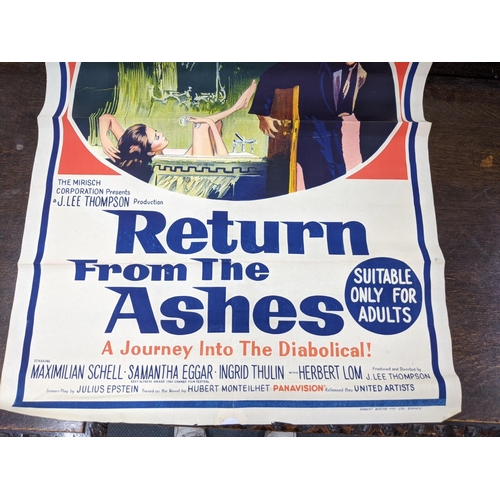 22 - A film poster advertising 'Return from the Ashes' Location:RWB
If there is no condition report shown... 