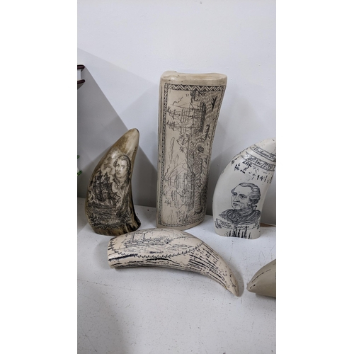 363 - A collection of reproduction composite scrimshaws
Location: A4F
If there is no condition report show... 